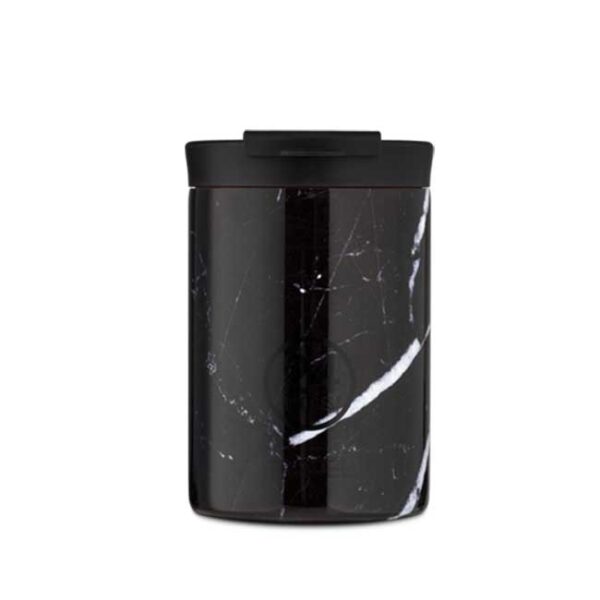 24 زجاجة ترافيل كوب 350 مل -بلاك ماربل -- من شركة 24bottles