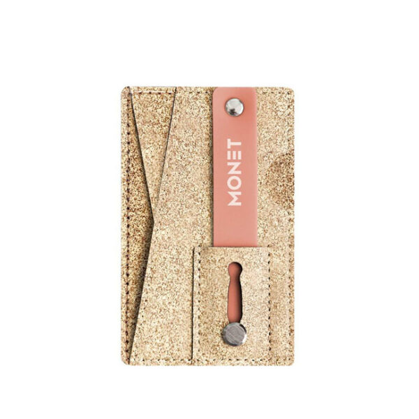 Monet Wallet Kickstand -  Rose Gold Glitter