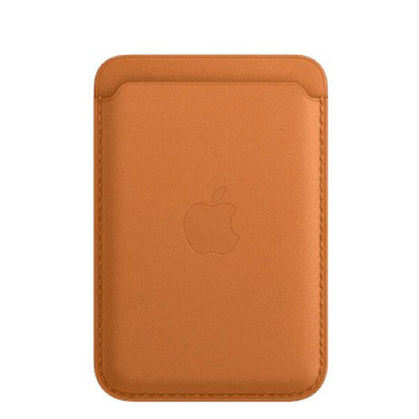 محفظة أبل آيفون الجلدية مع MagSafe - برتقالي