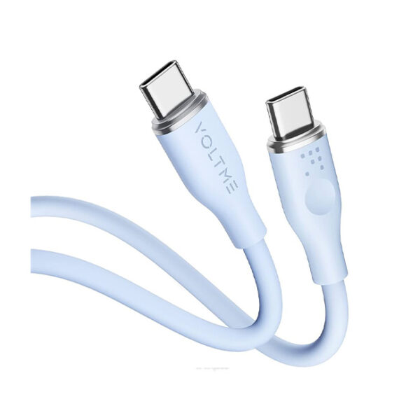 Voltme Powelink Moss Liquid Silicon Cable Type C to Type C 3A / 1M (60W) Blue