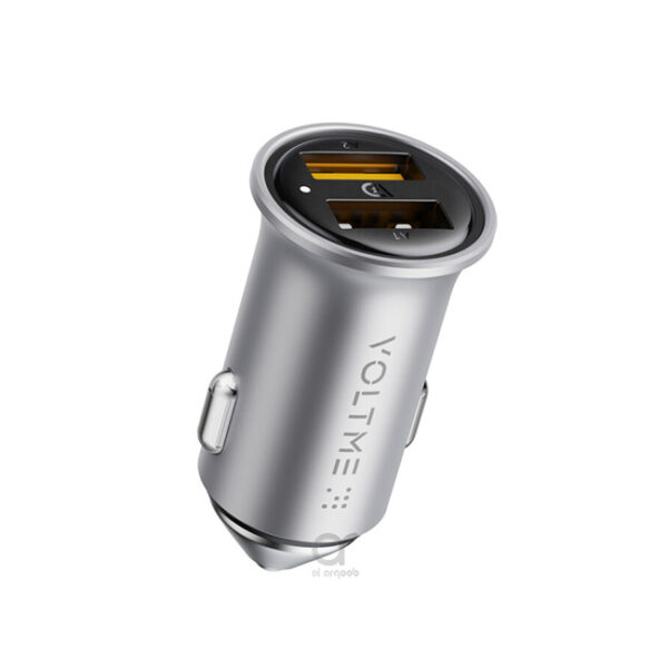 Voltme Cazo 24 AA Car Charger (24W) Silver Grey