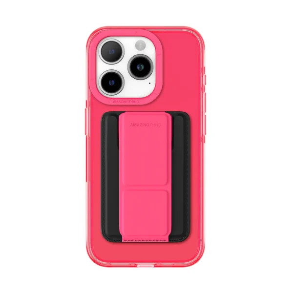 Amazing Thing-Titan Pro Magnetic Case Wallet Set | iPhone 15 Pro max-pink