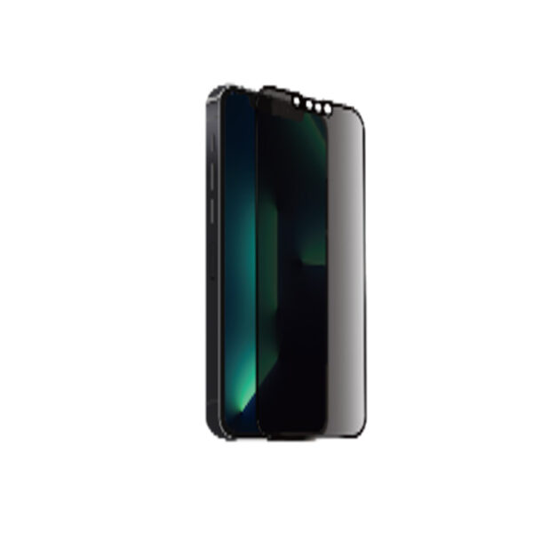 Levore Ceramic Protector Film for iPhone 13 Pro Max, Full Cover with Black Frame, Privacy & Matte