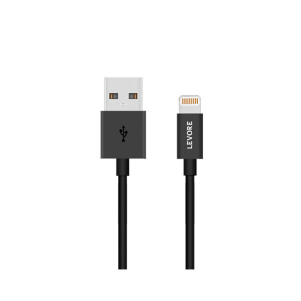 Levore USB to Lightning Cable MFI Certified TPE 1.8m - Black