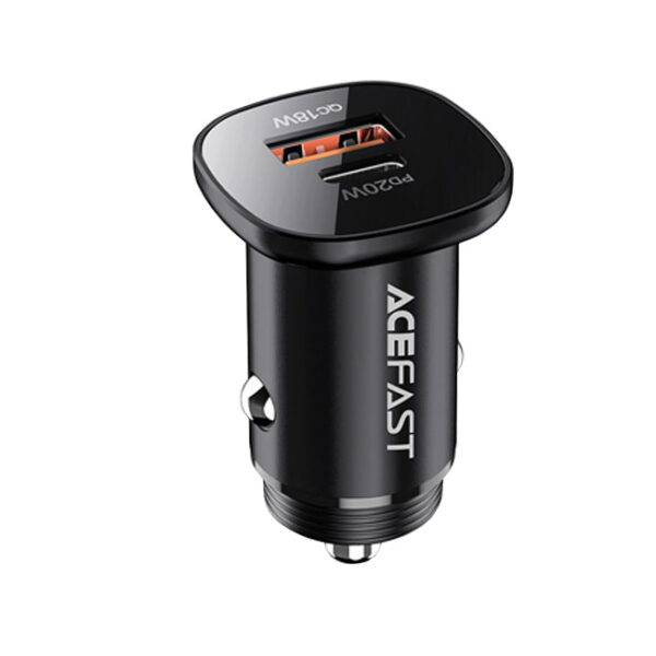 AceFast B1 mini 38W(USB-C+USB-A) dual-port metal car charger