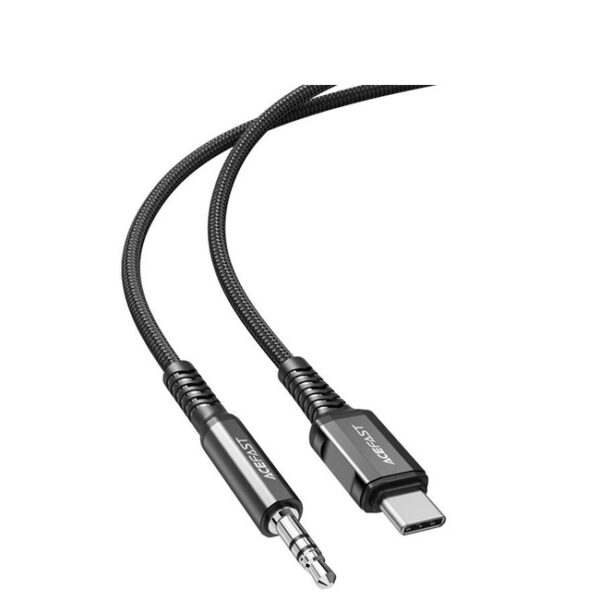 ACEFAST كابل صوت USB-C إلى مقبس 3.5 ملم - 1.2 متر - أسود