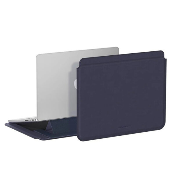 غطاء Matte PRO MAG Sleeve مع حامل وغطاء حماية لأجهزة MacBook Pro 14/13 بوصة و MacBook Air 13.6/13 بوصة / 13 بوصة – أزرق