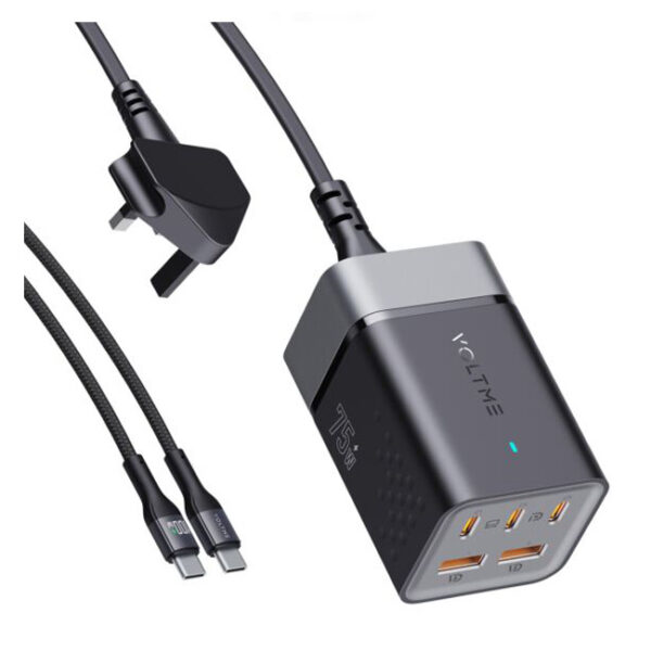 Voltme VITO Go 75W EzTravel 5-in-1 Desktop Power Bar (UK) - Black