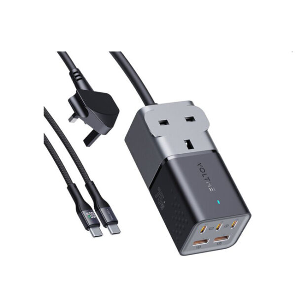 Voltme VITO Go 75W EzTravel 6-in-1 Combo Power Strip (UK) - Black