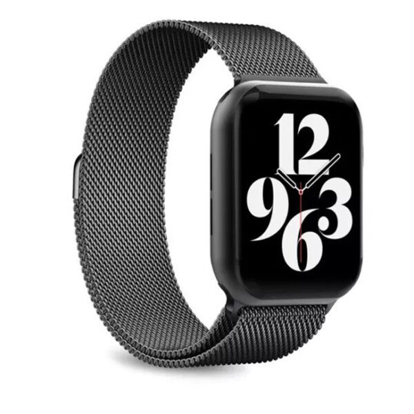 Puro Apple Watch Band 42-49mm Milanese, One Size, Black