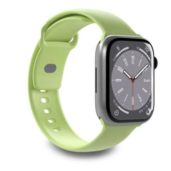 Puro Silicone watchband for Apple Watch 42–44–45-49 mm, light green