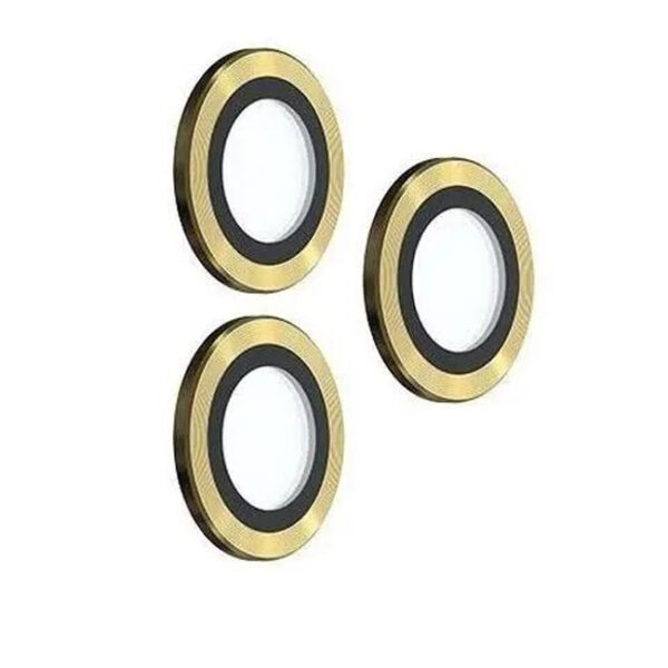 واقي عدسة Devia لهاتف iPhone 12 Pro (6.1") – حجر كريم ذهبي.