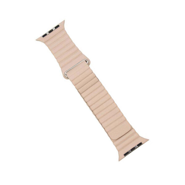 Levore Leather Watch Band For Apple Watch 44/45/49mm -Cream