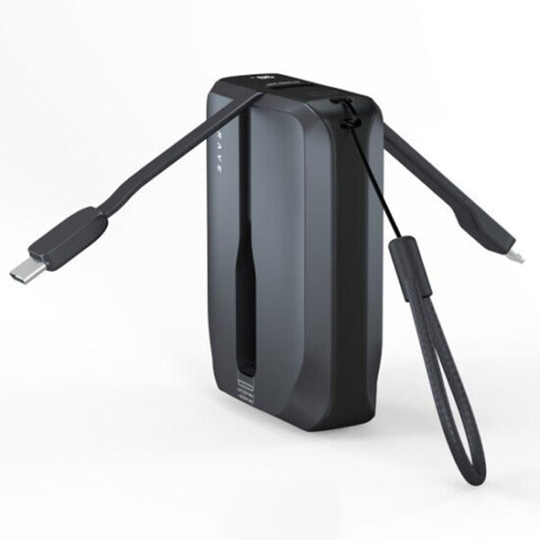 Brave Pocket Wireless Fast Charger Power Bank 10000 mAh Black