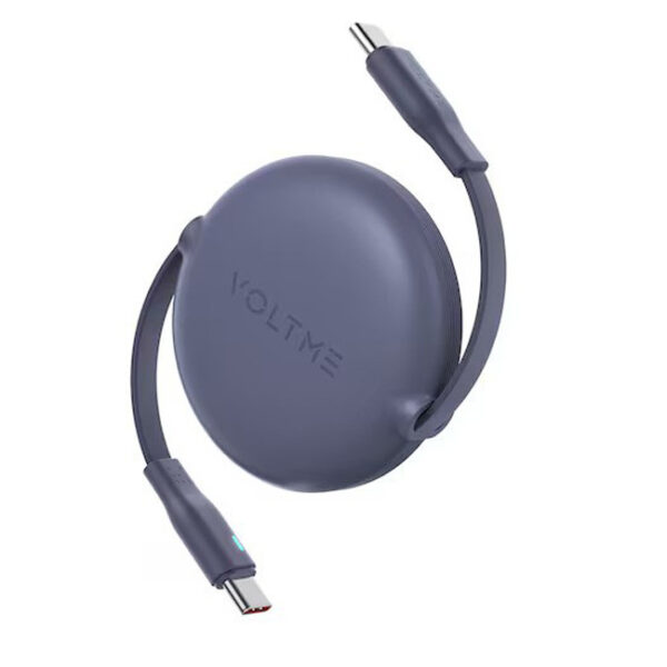 Voltme Powerlink YoYo Retractable Type-C to Type-C Cable - 60W PD 1M - Navy Blue