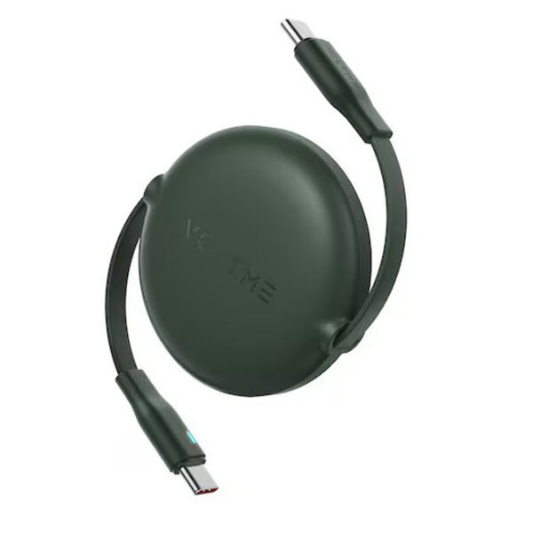 Voltme Powerlink YoYo Retractable Type-C to Type-C Cable - 60W PD, 1M - Green