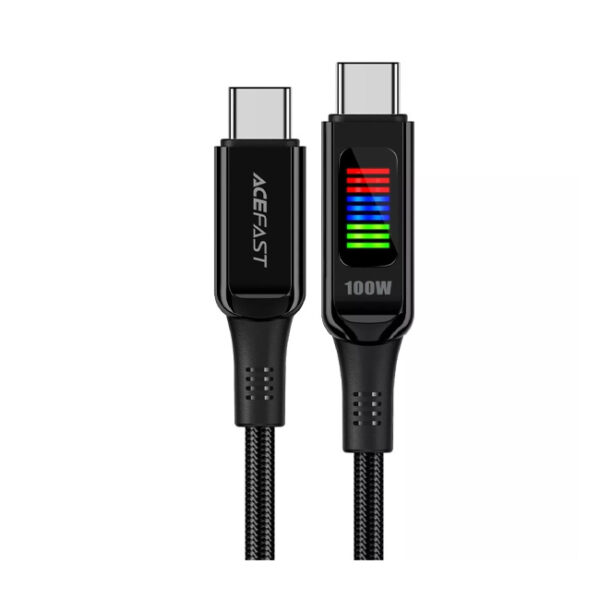 ACEFAST C7-03 USB-C USB-C 100W 1.2m cable with display - black
