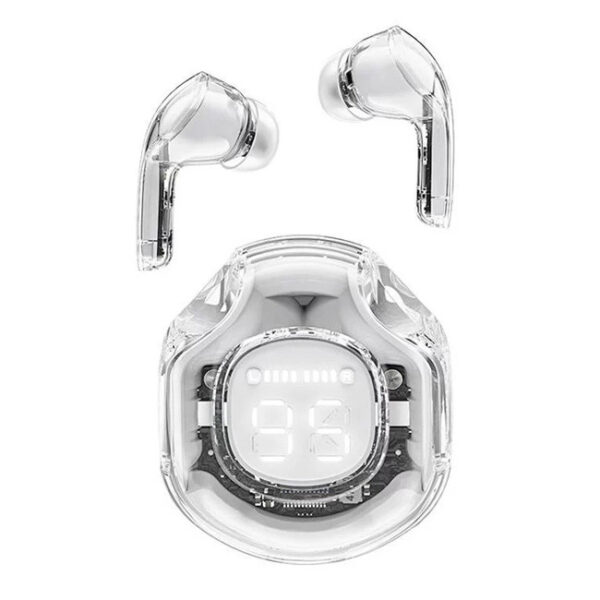 Headphones TWS Acefast T8 Earphones, Bluetooth 5.3, IPX4 (White Moon)