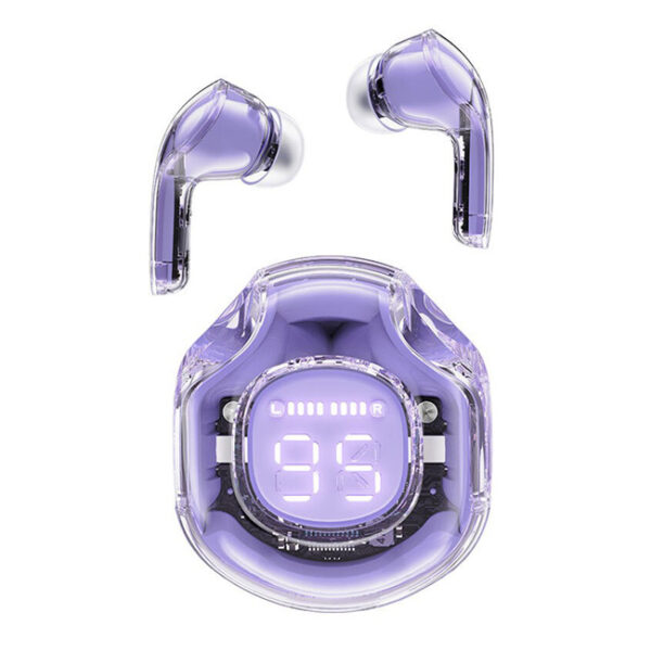 Headphones TWS Acefast T8 Earphones, Bluetooth 5.3, IPX4 (Alfalfa Purple)
