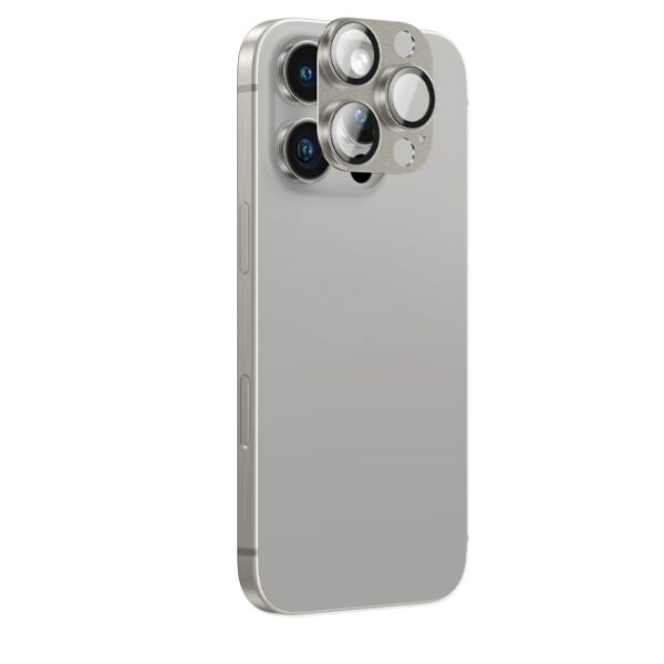 AmazingThing iPhone 16 PRO 6.3 / 16 PRO MAX 6.9 AVIATION GRADE ALLOY LENS GLASS - Gray