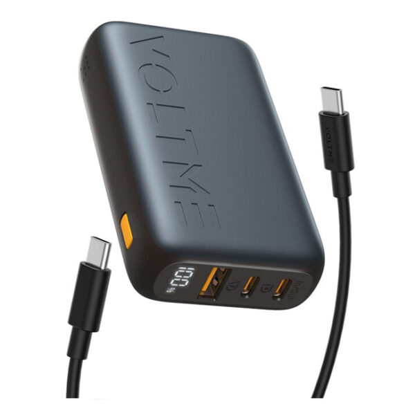 VOLTME هايبركور 10K تريو باور بانك فائق الصغر بقدرة 35 واط – أزرق داكن