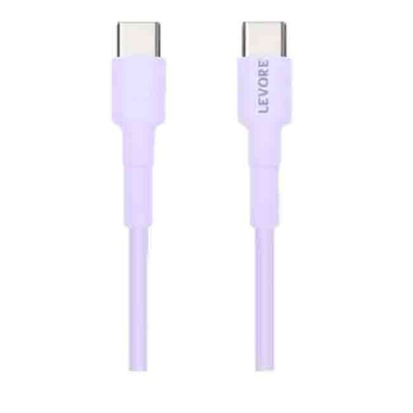 Levore USB-C to USB-C Cable 60W 1M - Purple
