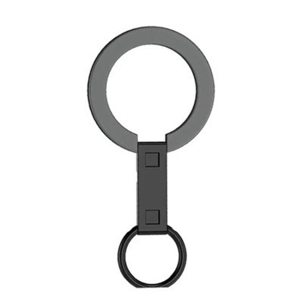 <br>حلقة هاتف مغناطيسية Amazing Thing Titan مع حامل – رمادي