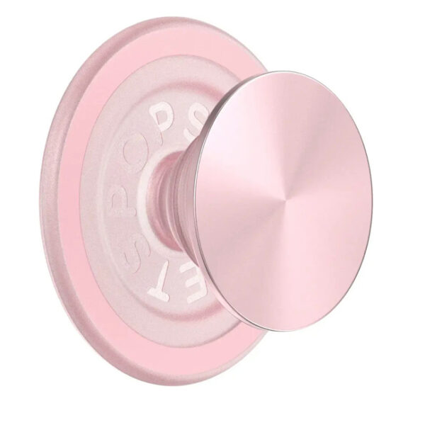 PopSockets – مسكة ومثبت هاتف دائرية بتقنية MagSafe – لون وردي غامق (Dusty Rose)
