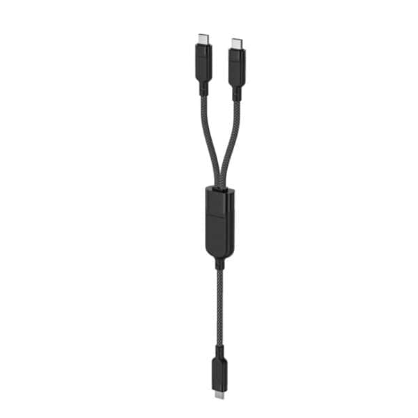 Acefast C5 USB-C - USB-C / USB-C 2in1 100W 480Mb/s cable - black