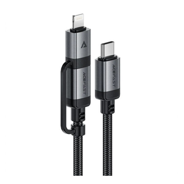 Acefast C20-01 USB-C to Lightning / USB-C Charging Data Cable 1.2M