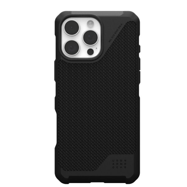 حقيبة URBAN ARMOR GEAR UAG مصممة لهاتف آيفون 16 برو ماكس 6.9 بوصة ميتروبوليس إل تي - كيلفار أسود