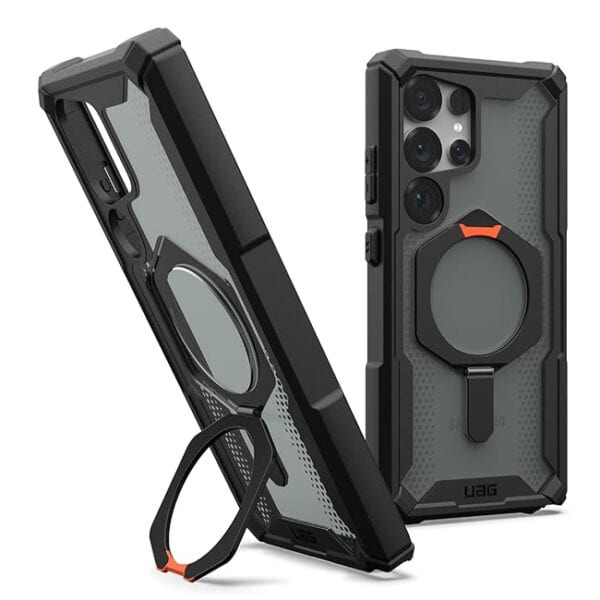 UAG for Samsung Galaxy S25 Ultra Case 6.8" with Kickstand Plasma XTE Clear Black/Orange