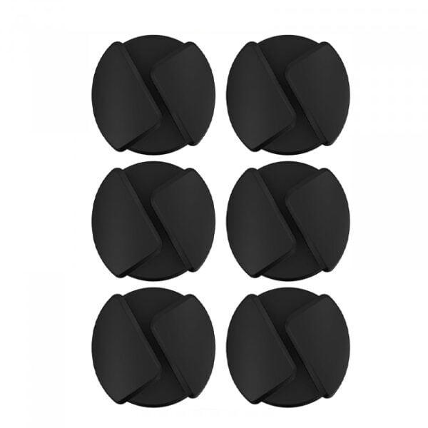 Scosche CMAR-6PKRP Cable Management Kit, 6-Pack of Black Adhesive Cable Clips