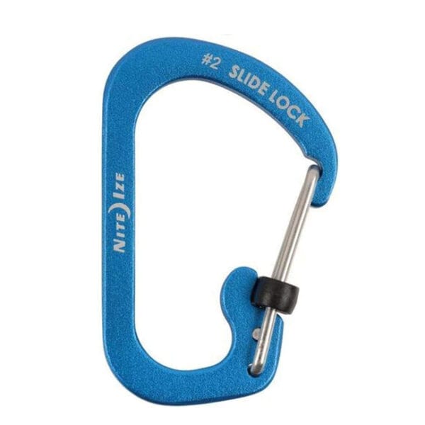 Nite Ize CSLA3-03-R6 SlideLock Carabiner- Blue