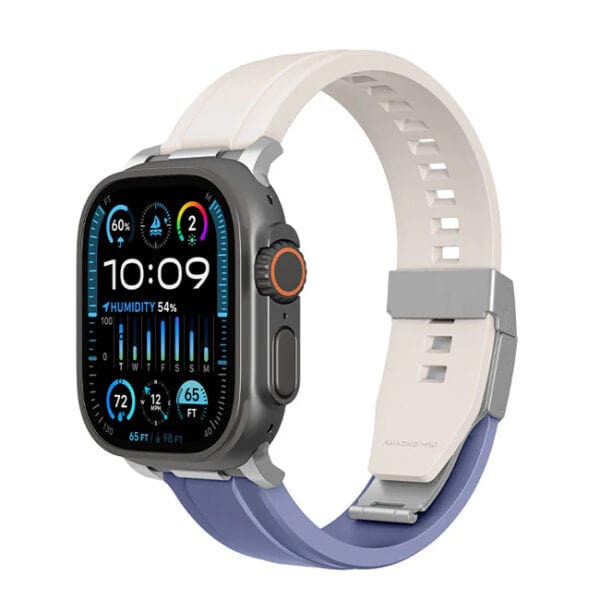 AmazingThing Apple Watch Strap 49/46/45 mm Titan Chrono- Star/Blue