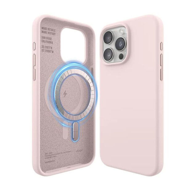 Elago Silicone Magsafe Case iPhone 15 Pro Max (Lovely Pink)
