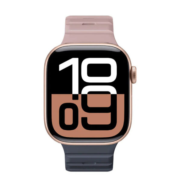 AmazingThing Omni Silqlock Watch Band Apple Watch Series 10-  Black & Yellow