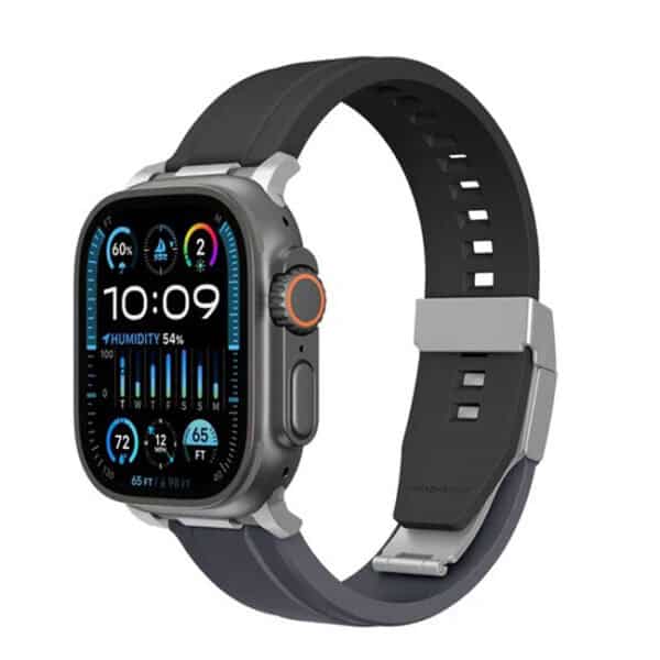 سوار ساعة Amazing Titan Chrono لساعة Apple Watch – أسود