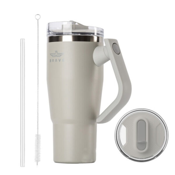 Brave Temp Guard Vacuum Insulated Travel Mug 950ml - Light Grey